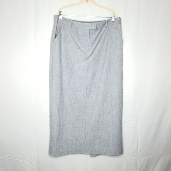 Abercrombie & Fitch Tailored Maxi Skirt Size XLT with Pockets Stretch Tall NWT - Picture 13 of 13